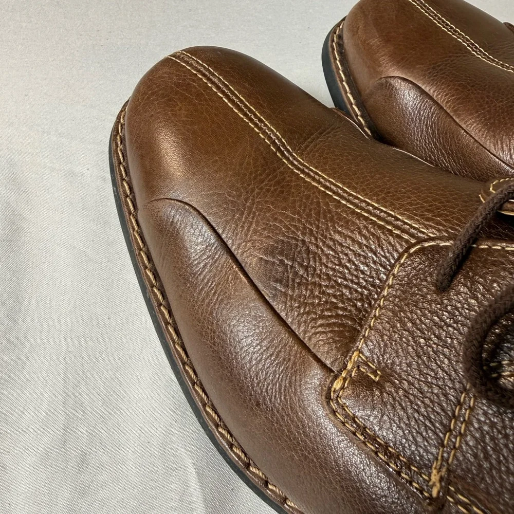 Johnston & Murphy 20-7223 Mens 9.5M Brown Leather Split Toe Oxford‎ Nice